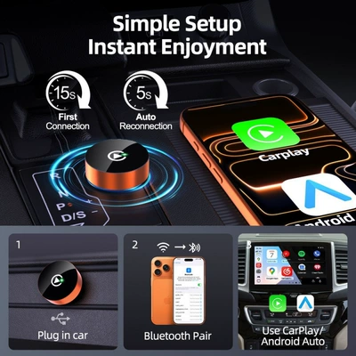Simsiz CarPlay və Android Auto | Carplay Car Box USB