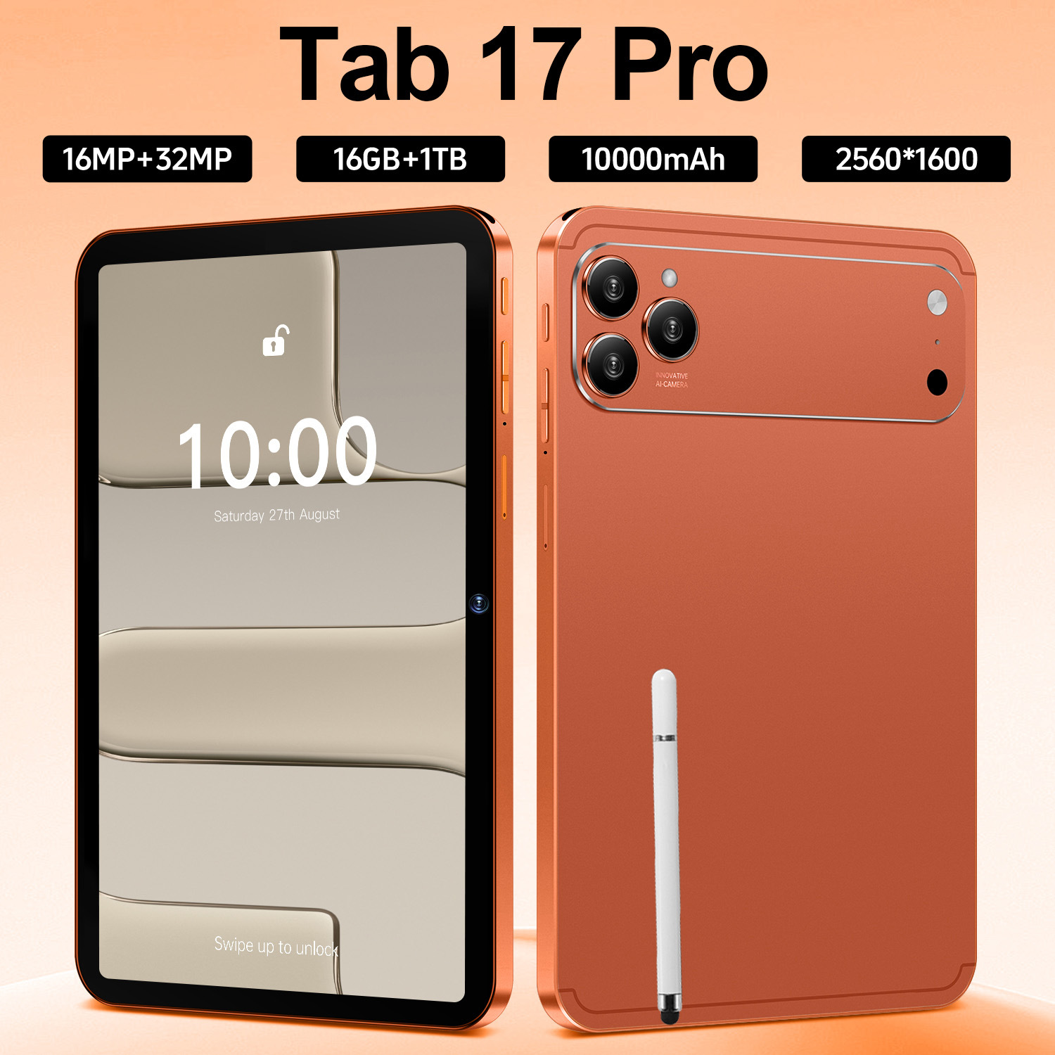 Tad 17 Pro Cross-Border 10.1-Inch 4+32g Octa-Core Chip 4g Calling