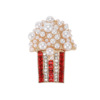 Pin from pearl, fashionable cute brooch, accessory, European style