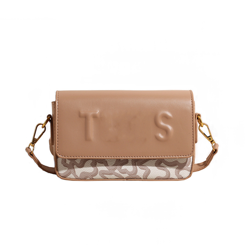 Bolso de pu transfronterizo para mujer 2024 nuevo bolso de mensajero de moda con impresión de letras de estilo occidental