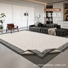 新品可拆洗地毯客厅现代简约可机洗沙发地垫轻奢易打理可拆卸地毯