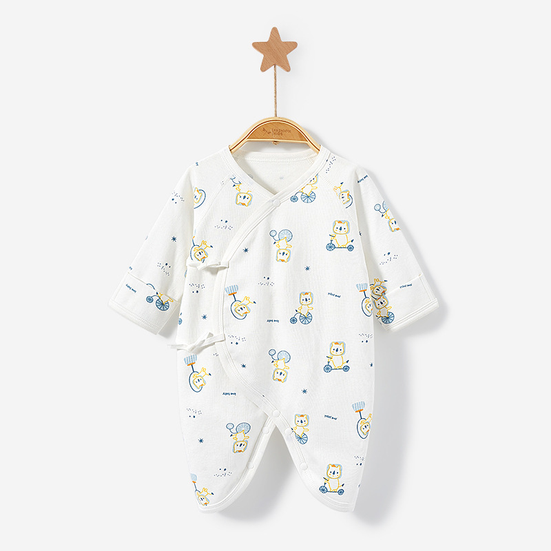 Ropa de bebé recién nacido Primavera, Otoño e Invierno recién nacido algodón monje base mariposa hombres y mujeres ropa de abrigo mono del bebé