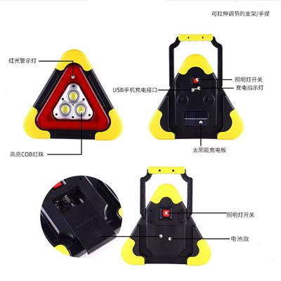 charging car triangle safety — Warning sign