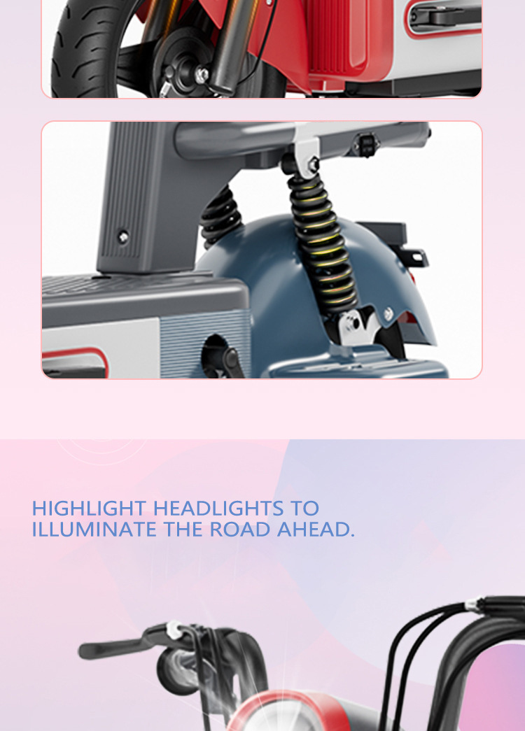 Small Electric Vehicle for Students, Convenient, Fast Charging, Anti-theft
