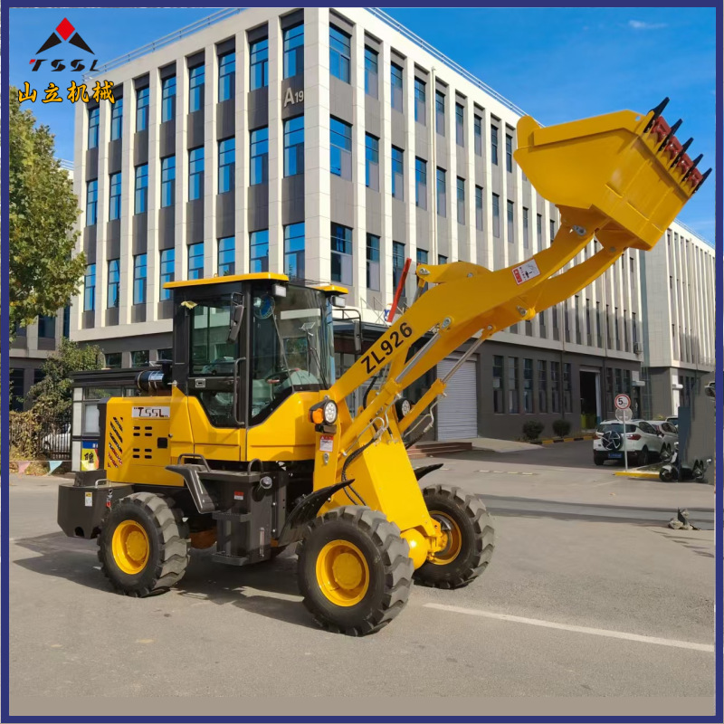 泰安山立小型轮式农用装载机大功率高效多功能四驱小铲车装载机