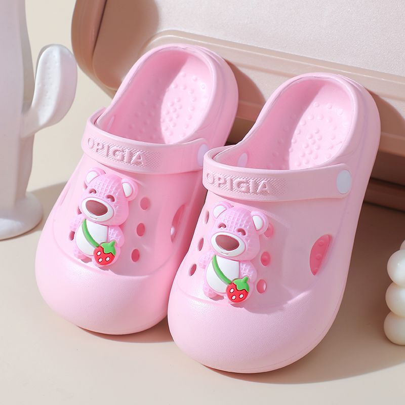 Strawberry Bear-Pink [업그레이드된 EVA, 가볍고 편안하며 미끄럼 방지]