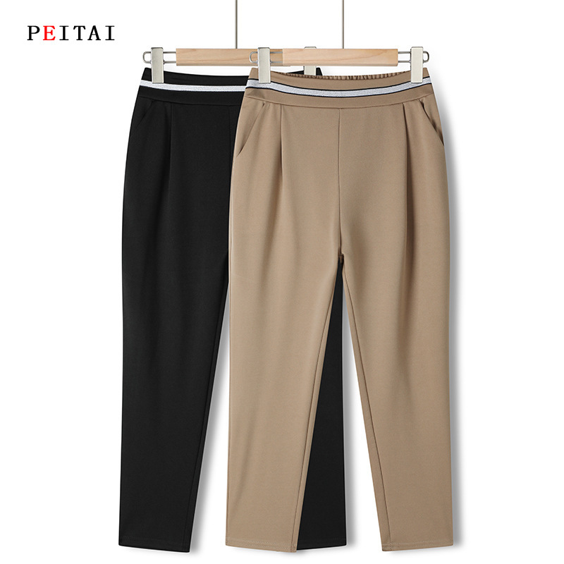 Summer elastic trousers for leisure
