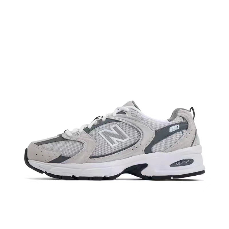 莆田靴 nb530 シリーズグレーシルバー男性と女性のスポーツとレジャー夏メッシュ通気性カップルスタイルお父さん靴|undefined
