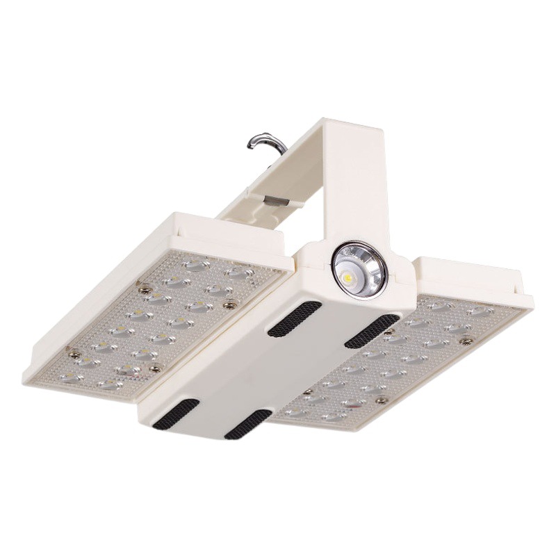 Transfronterizo portátil al aire libre camping luz solar banco de energía plegable luz lateral iluminación de emergencia carga camping Luz