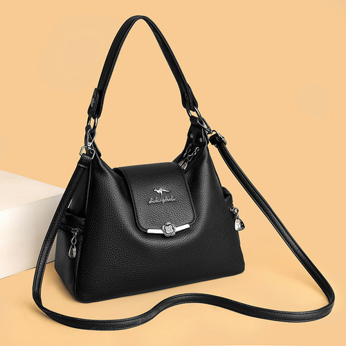 New large-capacity handbag New tote bag 2025 fashionable middle-aged mother bag single shoulder bag cross-body bag wholesale