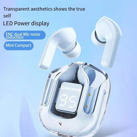 Cross-border New Transparent Warehouse Air31 Digital Bluetooth Headset XT16 Stereo Music Game Sports Long Endurance