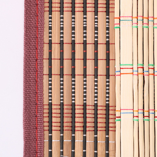 Wholesale bamboo brush curtain portable retro style protective brush curtain roll pen bag book French painting supplies stationery