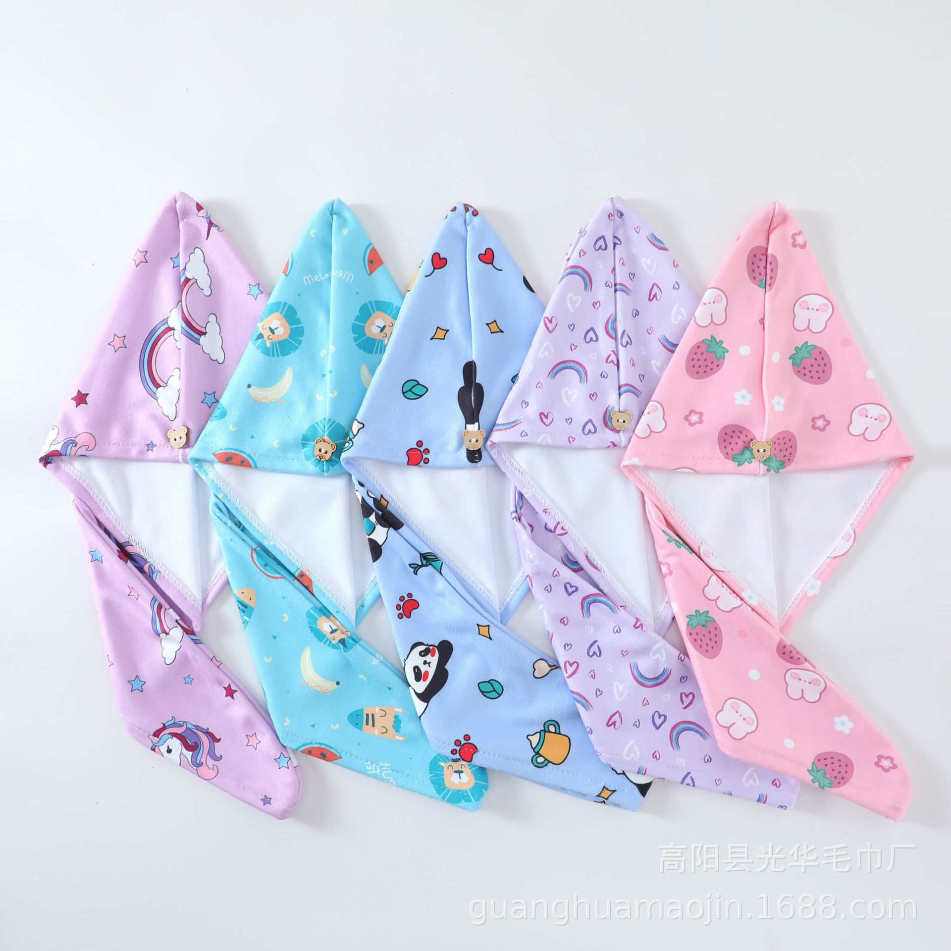 儿童干发帽超细纤维家用加厚吸水速干毛巾防风保暖不掉毛新款浴帽