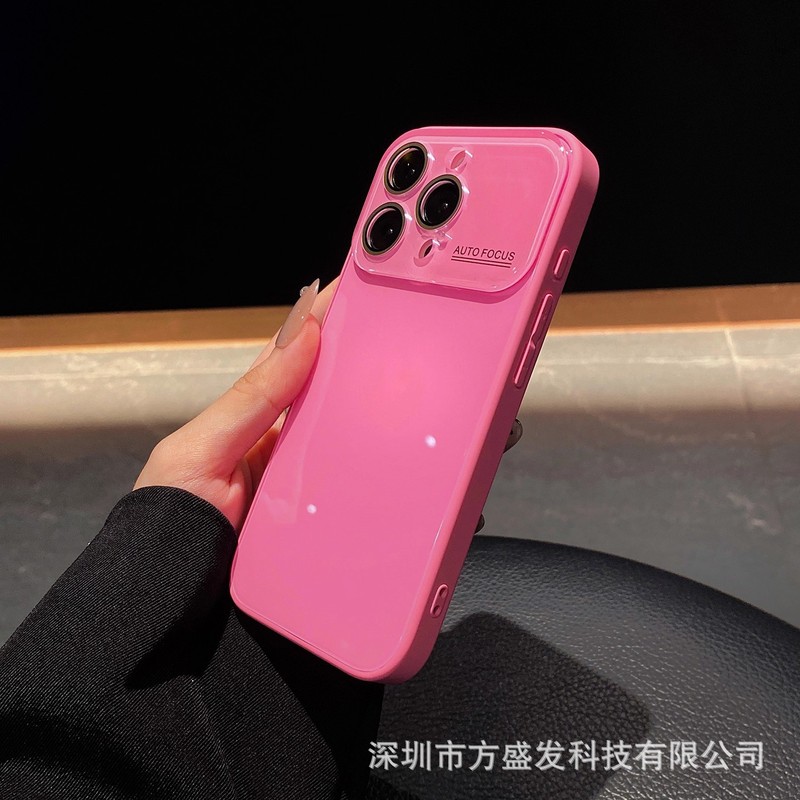 适用iPhone16promax秒变17手机壳大视窗光面玻璃冰感苹果15保护套|undefined