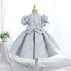 Children's summer dress, skirt, suitable for import, Birthday gift, tutu skirt, children's clothing, with short sleeve