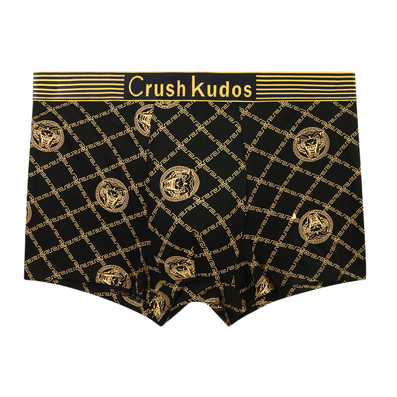 Modal lujo ligero impresión 7A antibacteriano pantalones de pierna de hombre imán antibacteriano entrepierna cómoda y transpirable cuadrangular cabeza de pantalones de hombre