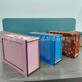 跨境Money Box with Counter木质彩色存钱罐家居木制工艺品摆件