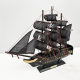 Wholesale Black Pearl Caribbean Pirate Ship Model Craft Ship Wooden Boat Solid Wood Sailing Vintage Ornament