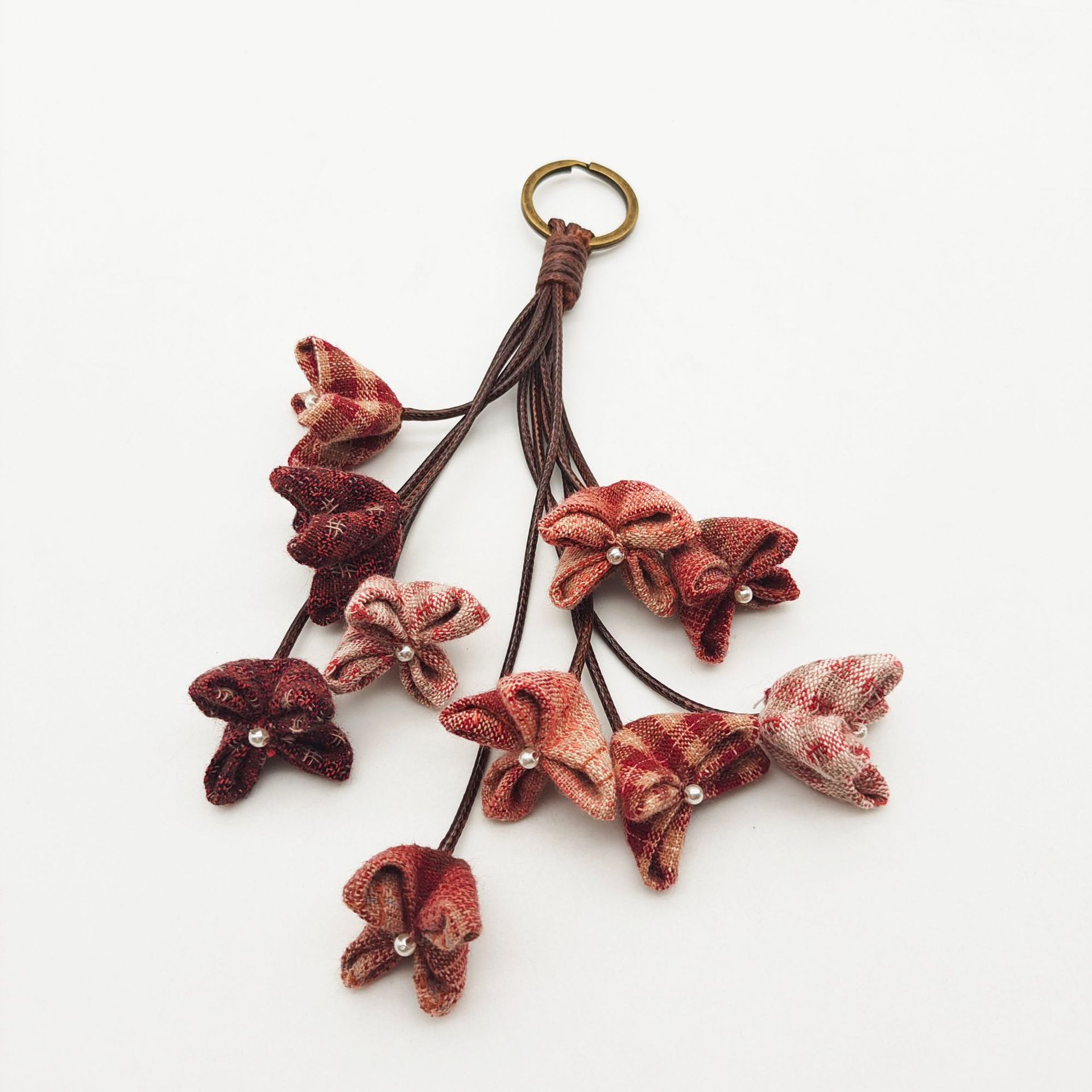 Lirio de los valles coche colgante patchwork adornos Lu bordado hecho a mano bordado DIY patchwork material de producción paquete adornos colgantes