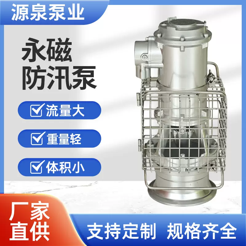 便携式抢险泵应急排涝轴流泵永磁防汛泵机械泵抽水灌测设备工厂