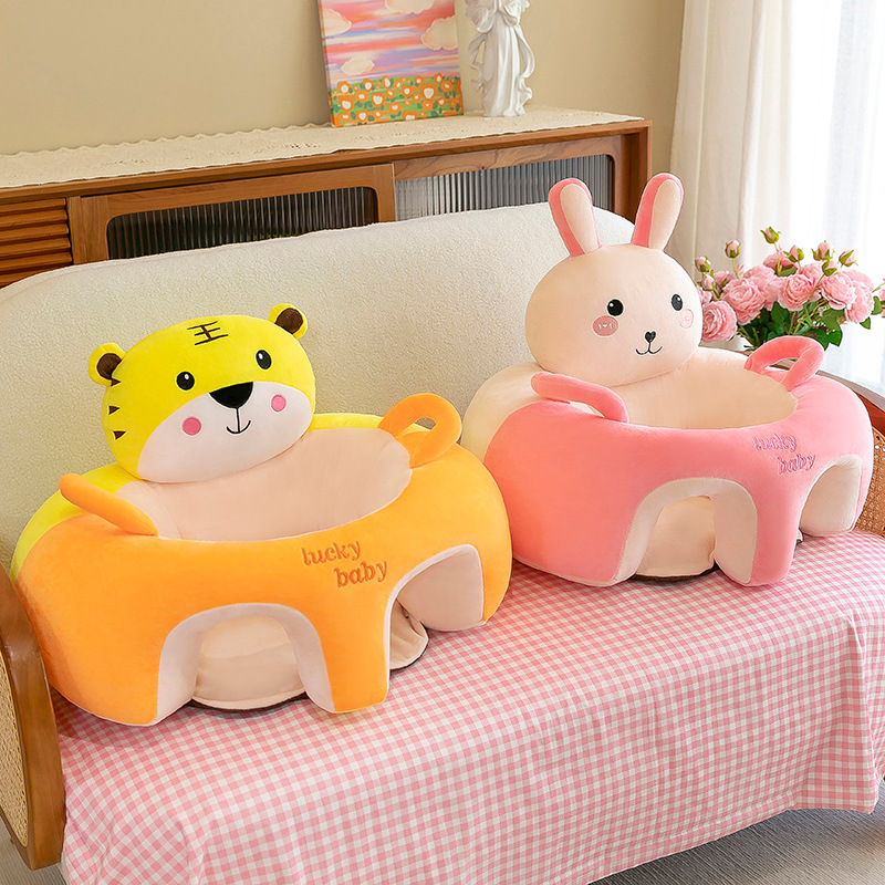Fabricantes transfronterizos al por mayor nuevos bajos centros de gravedad para bebés anticaídas asiento de aprendizaje infantil de dibujos animados enseñanza temprana sofá pequeño