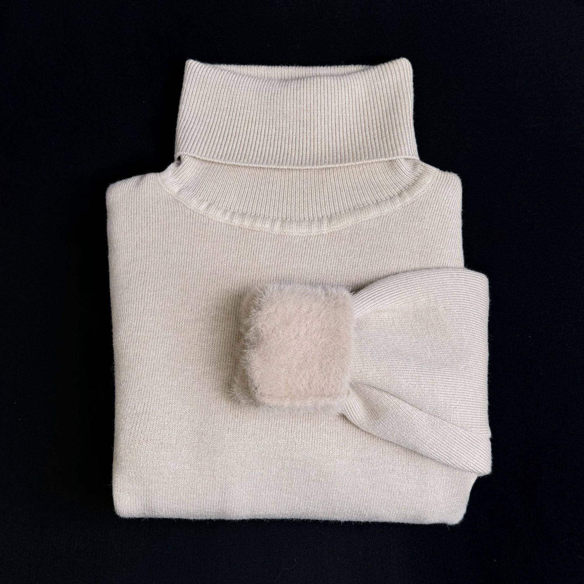 2025 otoño y invierno nuevos niños de cuello alto engrosado suéter caliente para hombres y mujeres camisetas de punto para bebés camisetas de base de imitación de camisa image 9