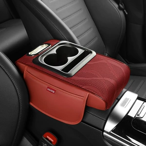 Cross-Border Car Armrest Box Pad Ice Silk Elbow Heightening Car Universal Armrest Pad Paper Box Side Storage Pad