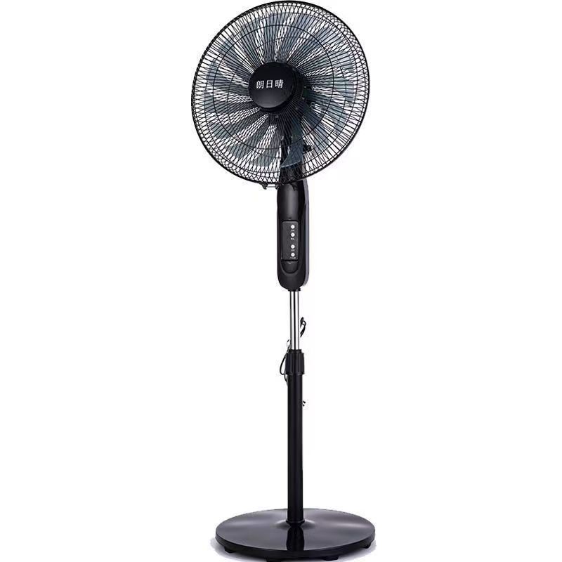 Ventilador eléctrico, ventilador de piso, hogar, silencioso, ahorro de energía, viento fuerte, sacudiendo la cabeza, temporizador mecánico, ventilador de control remoto vertical