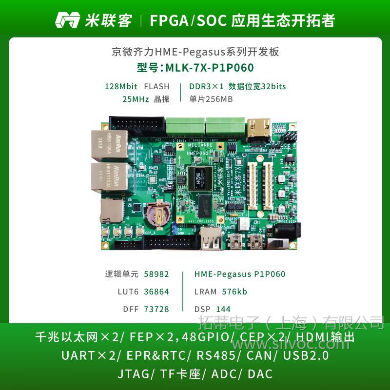米联客MLK国产FPGA开发板京微齐力HME-Pegasus入门学习板P1P060