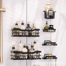 浴室置物架免打孔卫生间毛巾架厕所洗澡洗漱台壁挂墙上多层收纳架