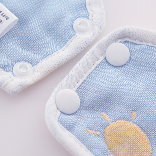 口水巾 婴儿母婴用品宝宝围兜纯棉六层花瓣围嘴儿童纱布口水巾