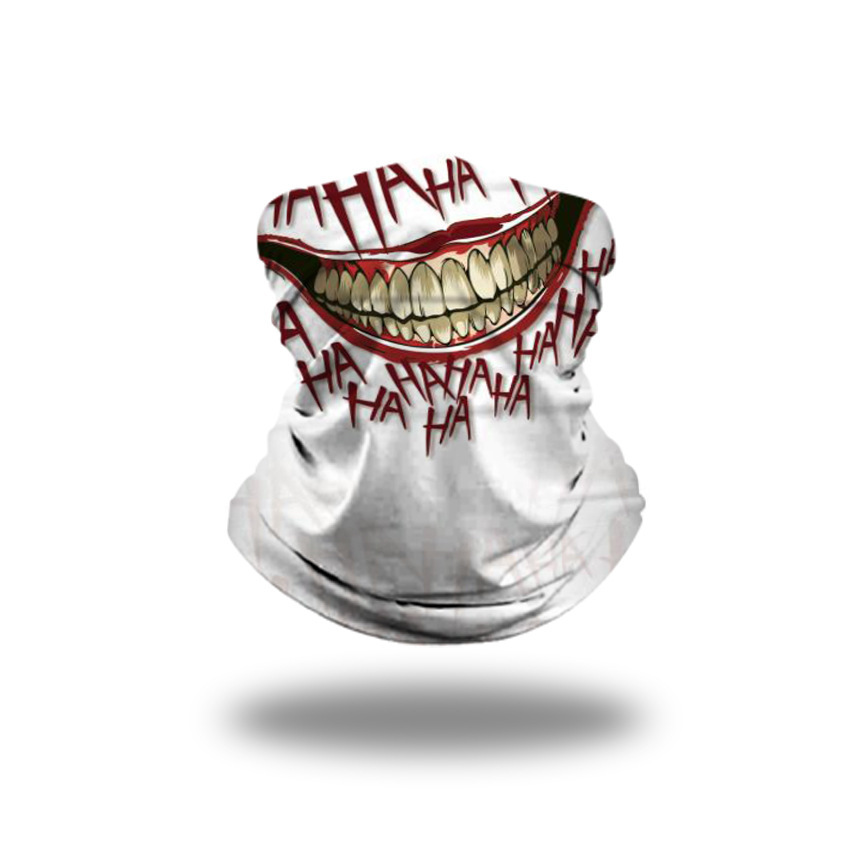 Toalla facial mágica de ciclismo deportivo al aire libre Impresión digital 3D Protector solar transpirable Máscara a prueba de polvo y neblina para hombres y mujeres