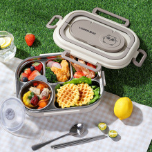 2025新款保温饭盒学生专用分格餐盘上班族便携食堂打饭便当餐盒