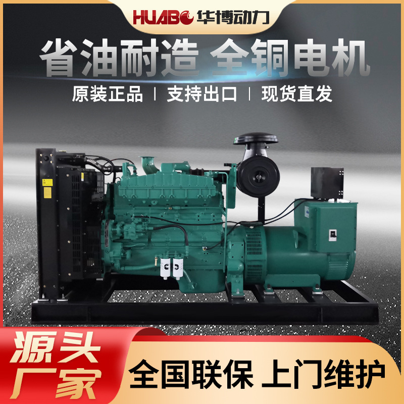 Foot power low fuel consumption generator factory mine common power Cummins 300 kW diesel generator set
