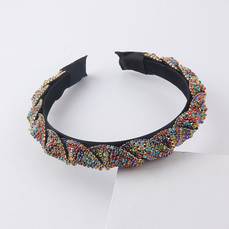 New Fashion Full Diamond Sponge Diamond Geometric Headband display picture 2