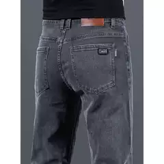 High-End Fashion Trendy Jeans Men 2024 Spring Summer New Straight Loose Casual Versatile Long Pants