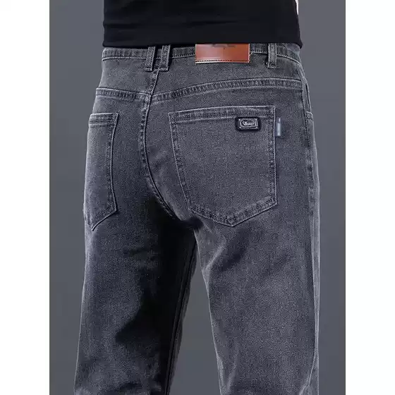 High-End Fashion Trendy Jeans Men 2024 Spring Summer New Straight Loose Casual Versatile Long Pants