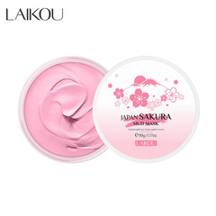 LAIKOU Lai Kou 90g Cherry Blossom Mask Clay Moisturizing and Detoxifying Pore Cleansing Mud Mask, Manufacturer Direct Shipping Source
