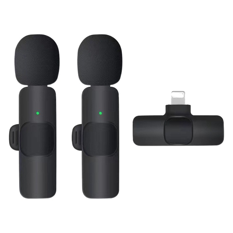 [En stock del fabricante] Micrófono inalámbrico K9 K15, micrófono de solapa inteligente con cancelación de ruido, plug-and-play, para transmisión en vivo image 1