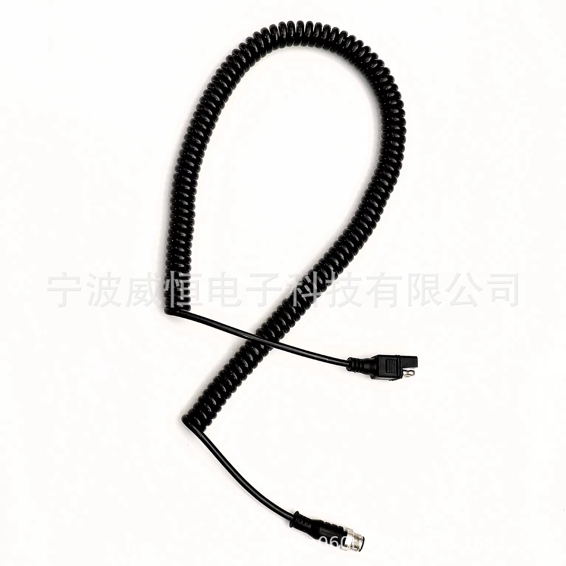 Горячая продажа от производителей: медицинский шнур с пружинным разъемом, черный PU, многожильный пружинный силовой шнур