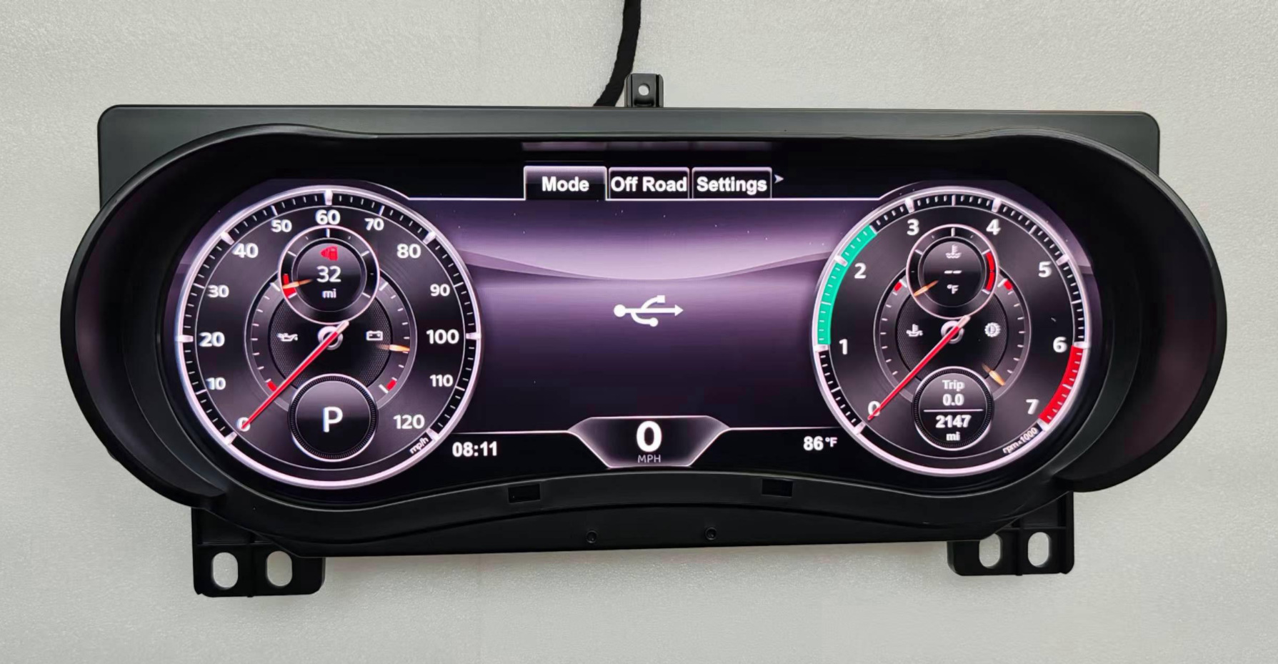 Suitable for Jeep Wrangler Jl2018-2023 Full Lcd Dashboard, Non-Destructive Direct Plug-In Multi-Function Lcd Instrument