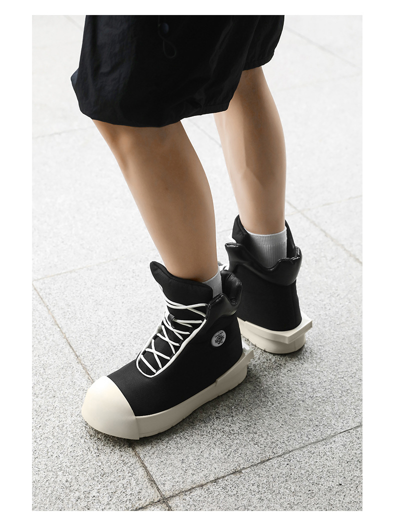 Pantofi sport casual pentru bărbați, cu talpă groasă, din pânză, cu aspect de înălțime, 2025, model nișă, cu design cu cap mare, pentru stradă, model high-end, X227_voghion.com