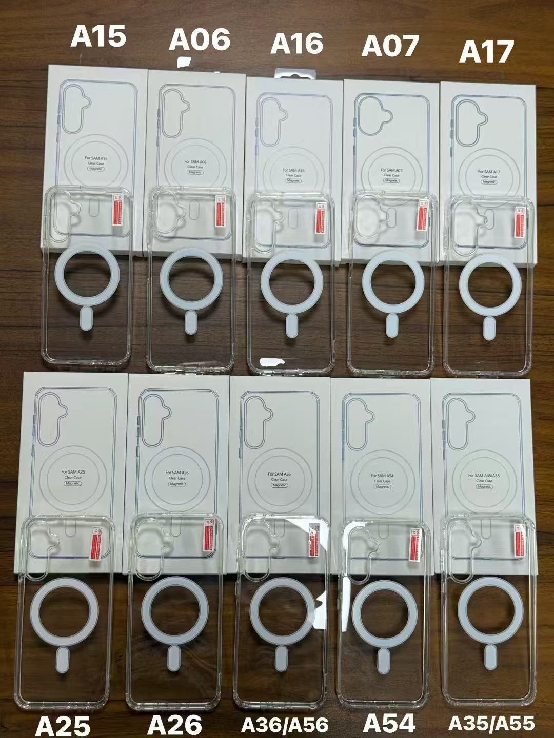 Magsafe Magnetische transparente Acryl 2-in-1 Handyhülle für Samsung S26 mit magnetischem Schutzgehäuse A26