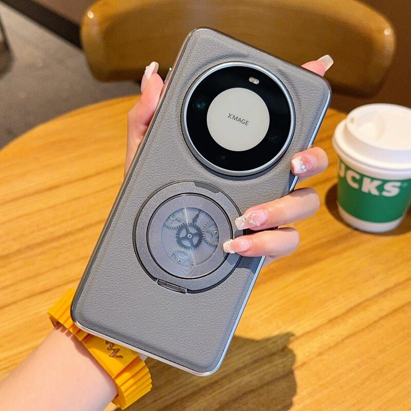 适用华为mate70pro手机壳mate60pro指环支架保护套70磁吸皮纹壳|undefined