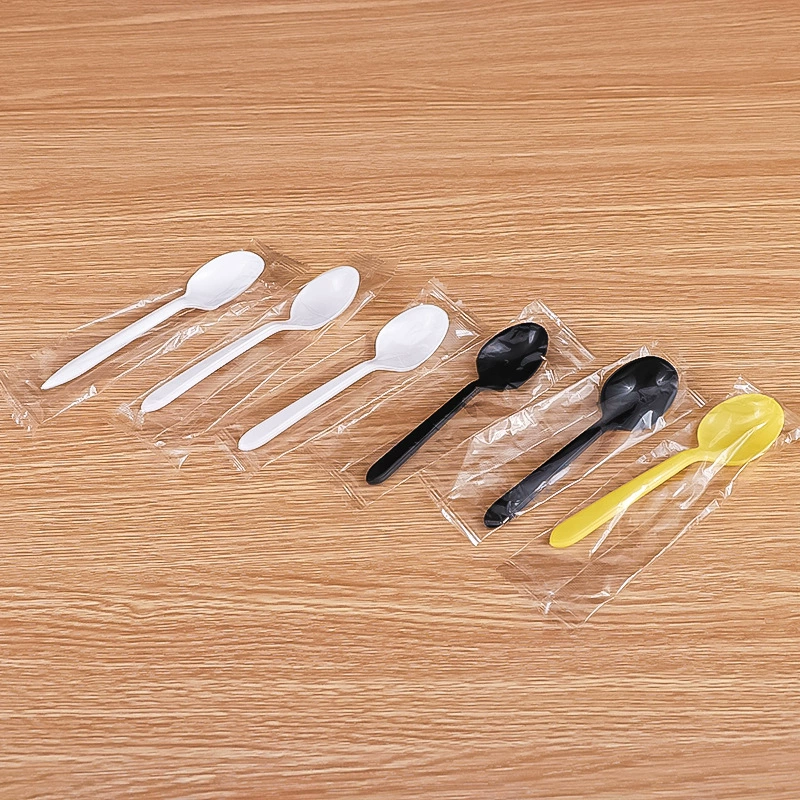 Disposable plastic spoon, pack, wholesale