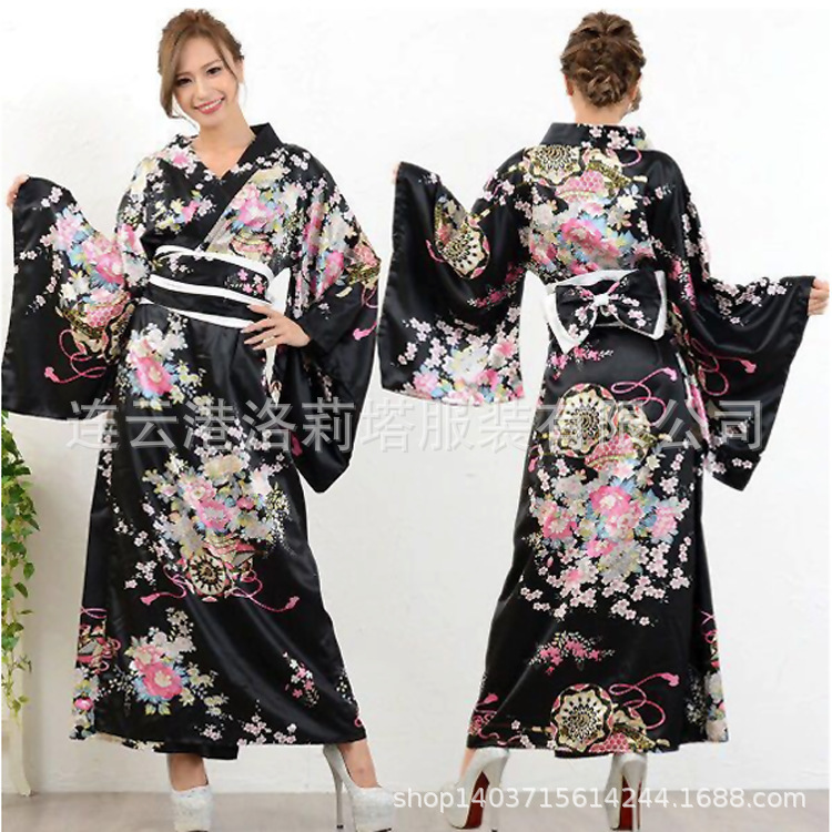 Japanese Traditional Women's Formal Yukata Anime Performance Photo Suit Kimono Stage Performance Costume Photo Delivery