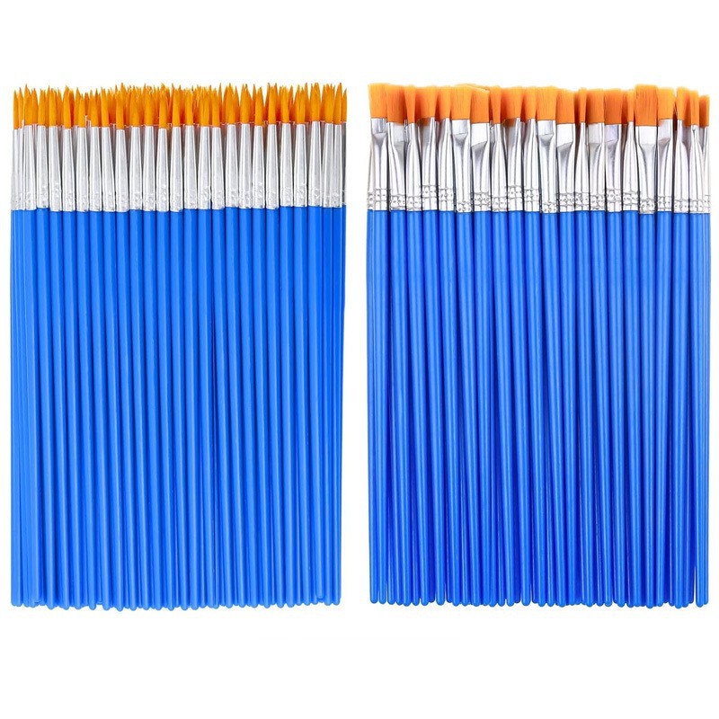 50 블루 [노란 머리 후크 펜] 50 블루 [플랫 펜]