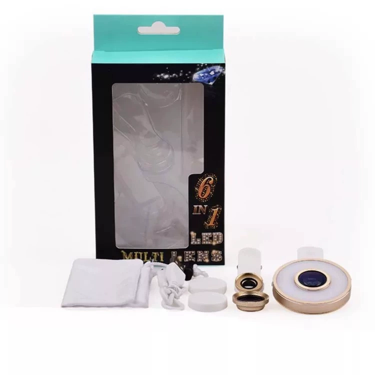 Многофункциональный светильник для селфи 6-в-1 с регулируемыми настройками, оптовая продажа от производителя, мягкое свечение, плавная регулировка яркости, светодиодный светильник для прямых трансляций