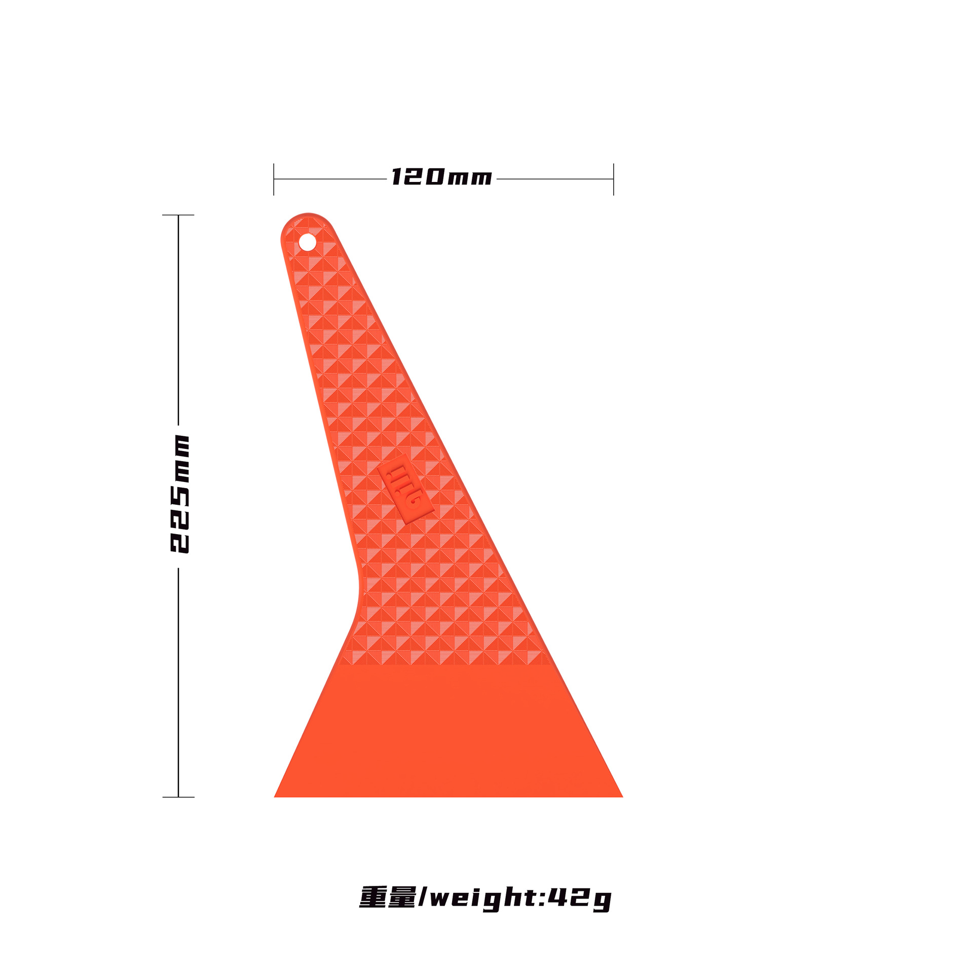 herramienta de adhesión de película de automóvil triangular en stock raspador duro resistente a altas temperaturas construcción de película de ventana para ventana de automóvil dura
