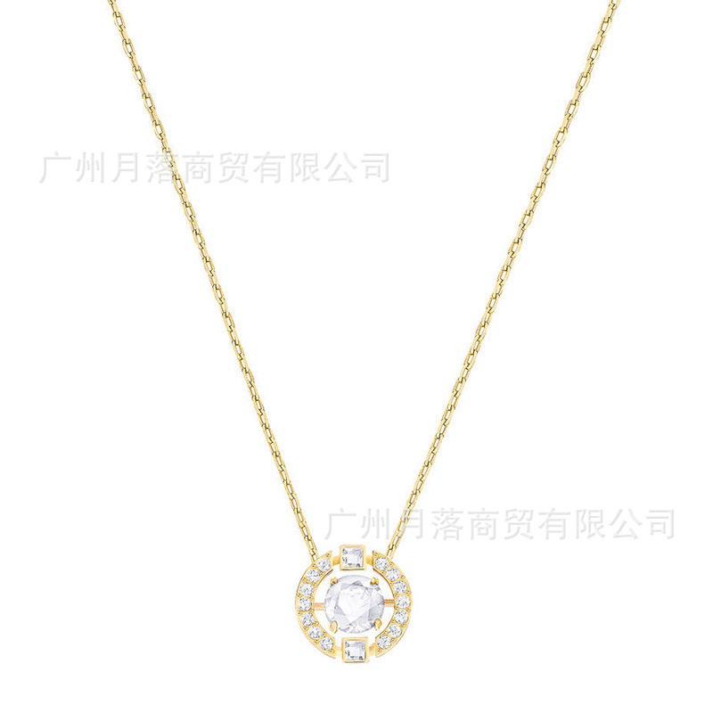 新品 施家 灵动跳动的心项链 耀动的心跃动圆形吊坠项链送女友|undefined